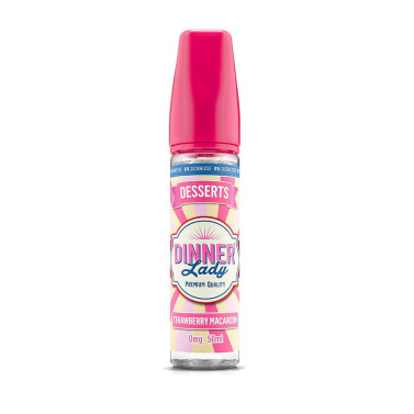 E-liquide Strawberry Macaron 50ml – Dinner Lady – Gourmand & fruité