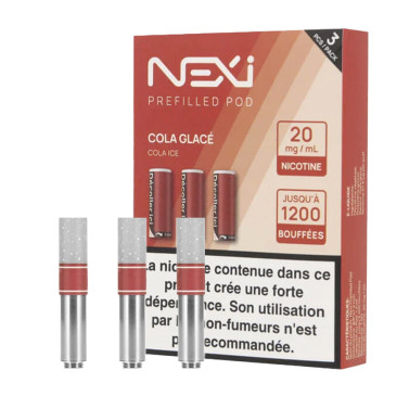 Cartouches Nexi One x3 Cola Glacé 20 mg - Aspire Pour Pod