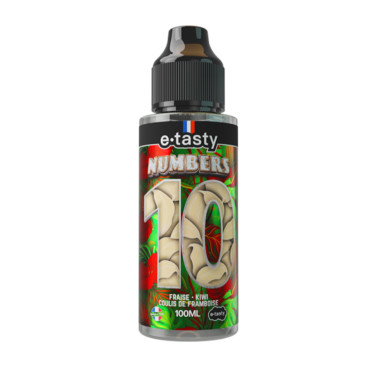 E-liquide Numbers 10 - 100ml – E.Tasty – Fraise, Kiwi & Framboise