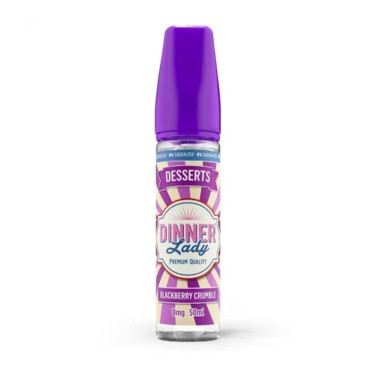 E-liquide Blackberry Crumble 50ml – Dinner Lady – Crumble & mûres