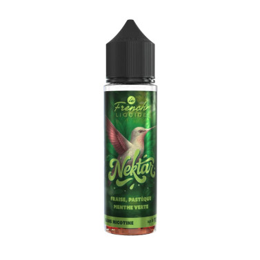 E-liquide Fraise pastèque Menthe Verte - 50ml - Nektar