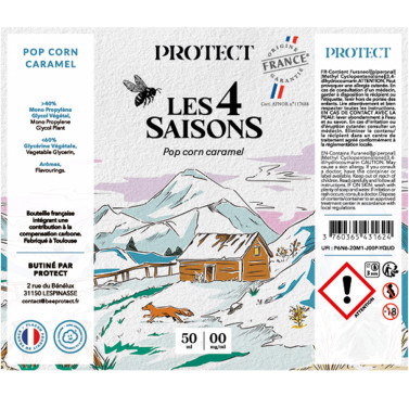 Pop Corn Caramel - 50/75ml - Les 4 Saisons Hiver
