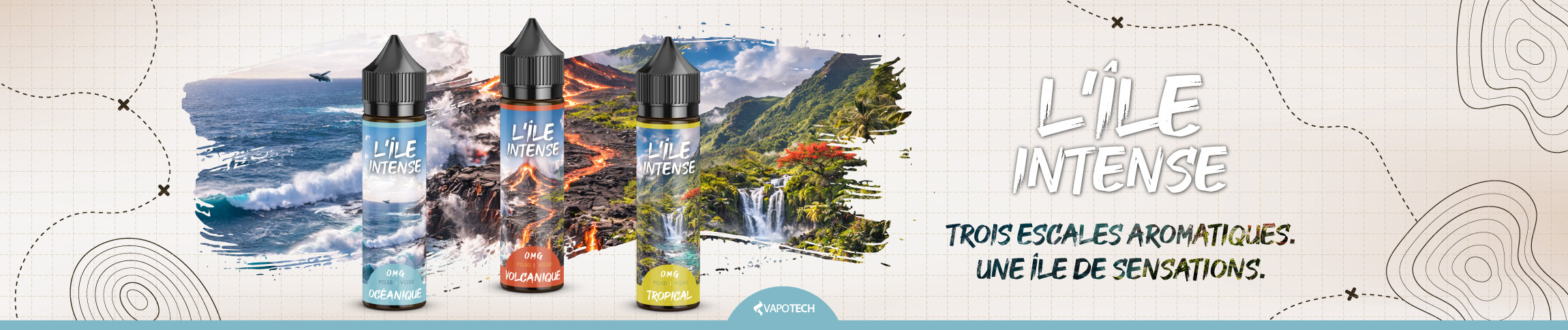 Nouveauté gamme L'île Intense par Vapotech