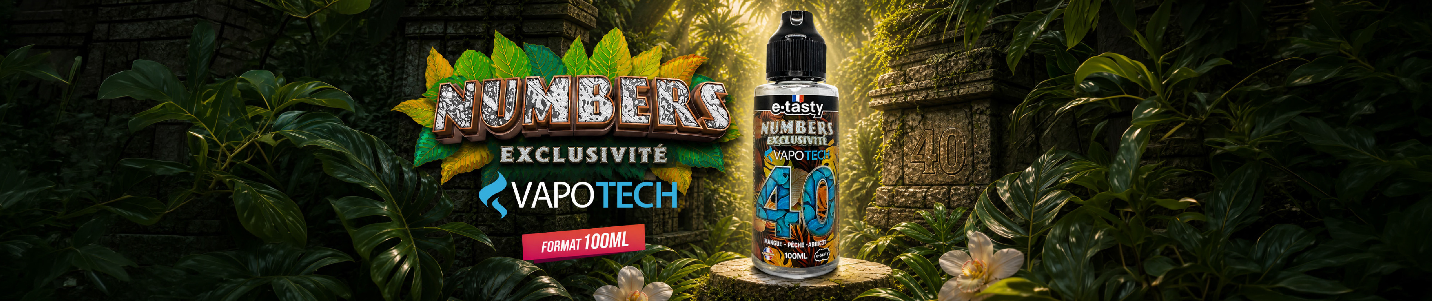 Exclusivité Vapotech E-tasty Numbers 40