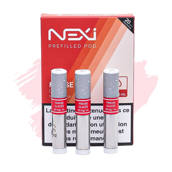 Cartouches pour Nexi One par 3 – 20mg – Aspire – Saveur : Fraise Glacée Cartouche