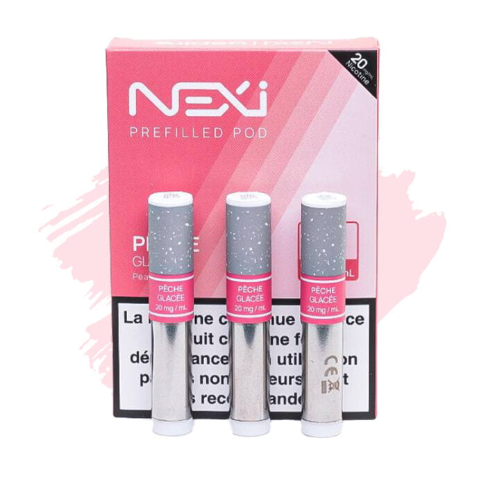 Cartouches pour Nexi One par 3 – 20mg – Aspire – Saveur : Pêche Glacée Cartouche