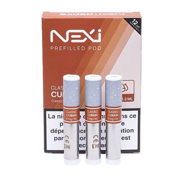 Cartouches pour Nexi One par 3 – 20mg – Aspire – Saveur : Classic Cubain Cartouche